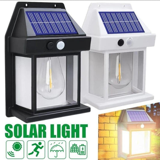 Mini Waterproof Solar Interaction Wall Lamp With Motion Sensor Security Light