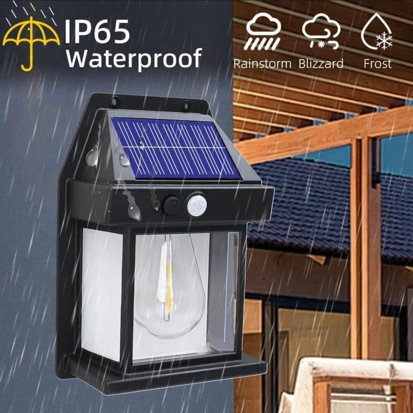 Mini Waterproof Solar Interaction Wall Lamp With Motion Sensor Security Light