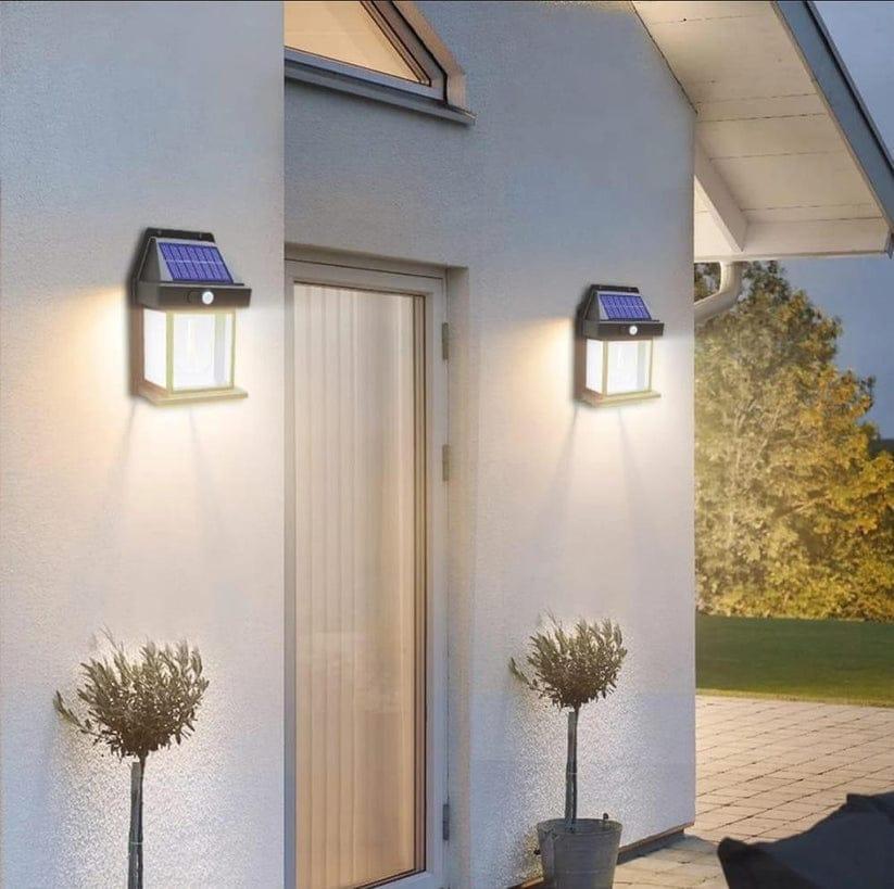 Mini Waterproof Solar Interaction Wall Lamp With Motion Sensor Security Light