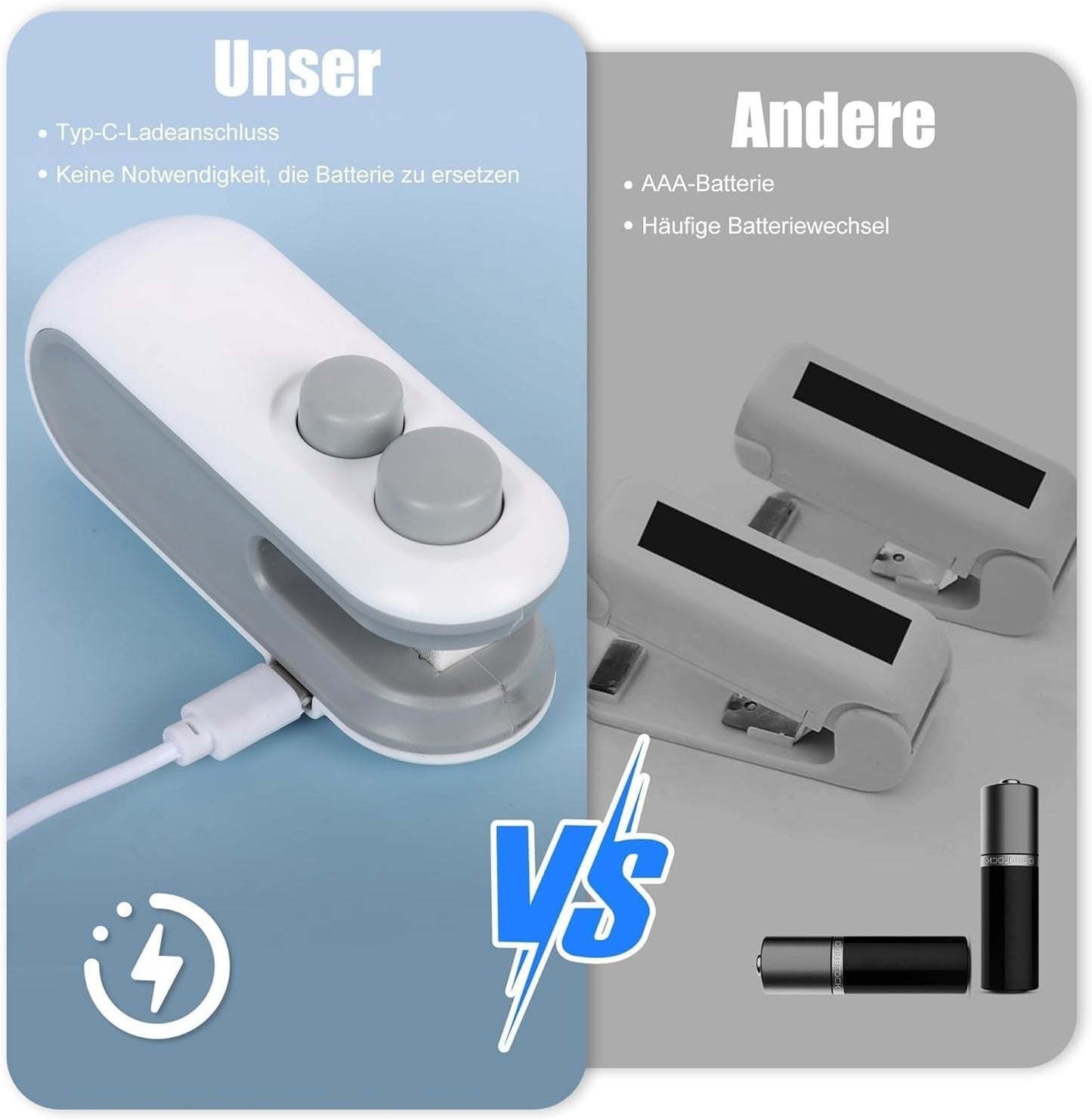 Mini Seal Machine, 2 in 1 USB Rechargeable Magnetic Heat Sealing & Cutting, Portable Handheld Vacuum Sealer for Food, Snacks, Chips, Fresh Storage, Plastic Bags Sealing Machine